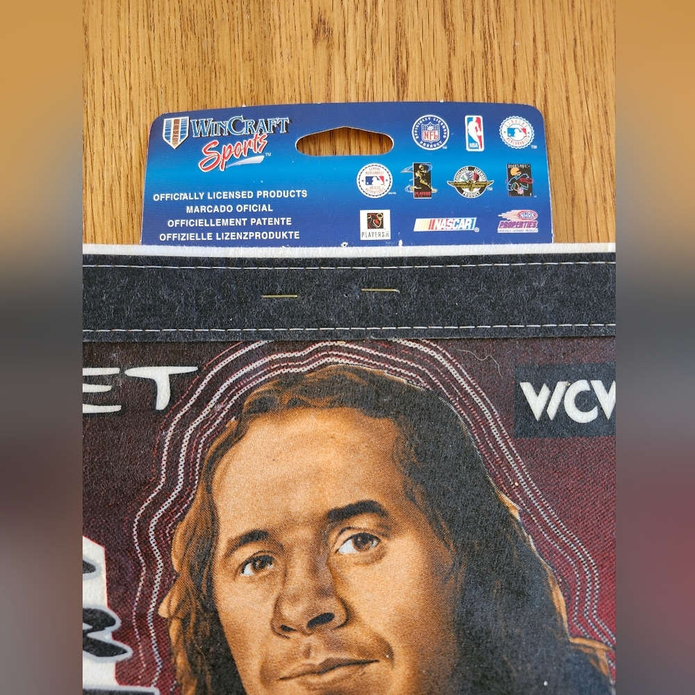 1996 Bret Hart Wrestling Pennant WCW NWO Windcraft - Picture 2 of 11